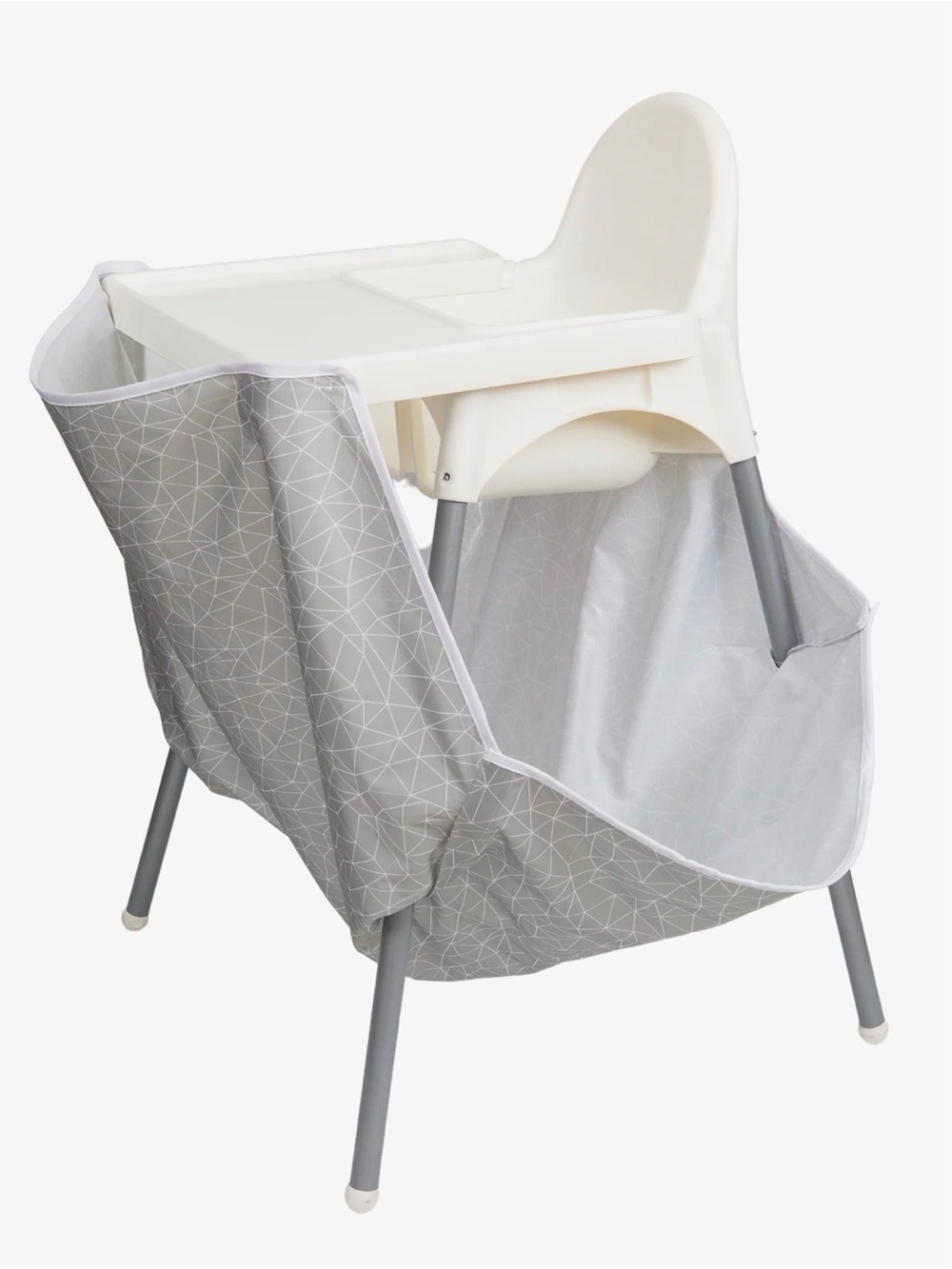 Kids Highchair Food Catcher with Storage Cover - Geometric Print